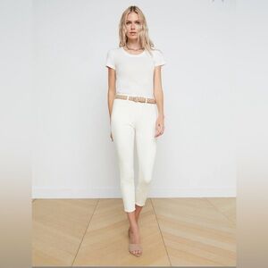 L'AGENCE Margot High Rise Skinny Jean in Vintage White